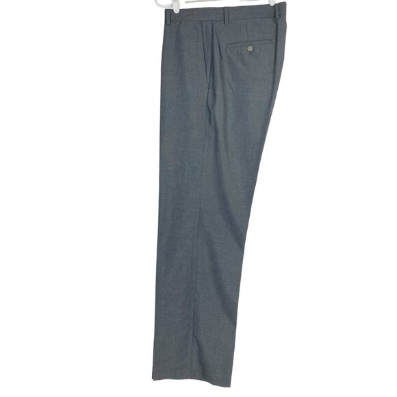 1926 Originals Men's Grey Pants Size 36x32 Straight Fit Flat Front Slash Pockets - Picture 12 of 12